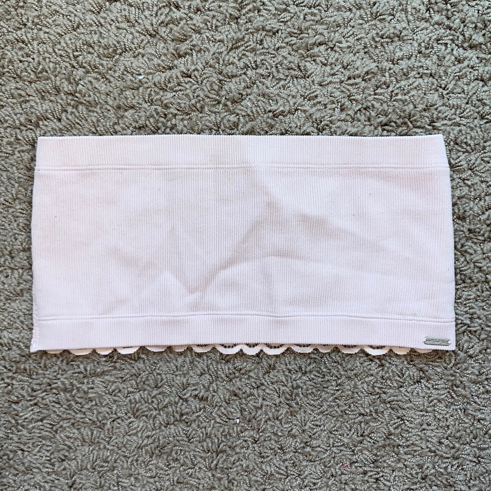 gilly hicks by hollister pink lacy bandeau